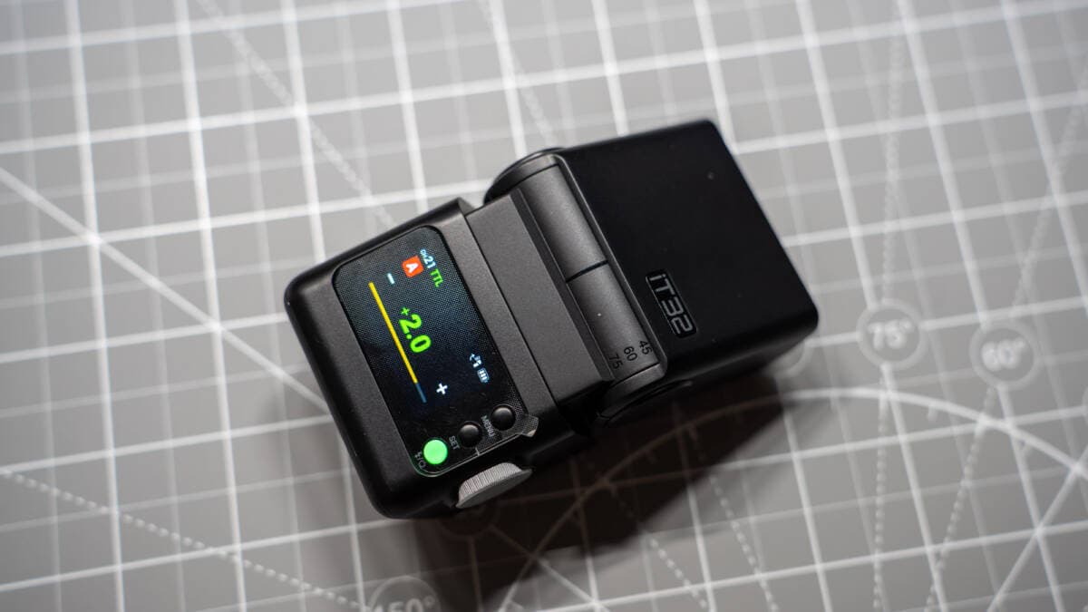 Clear menu navigation screen with tactile button access