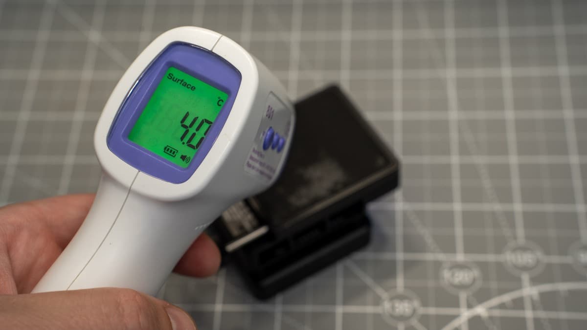 Infrared thermal test: Ulanzi CU01 cooling surface plunging down to 4.0°C under active Peltier chilling